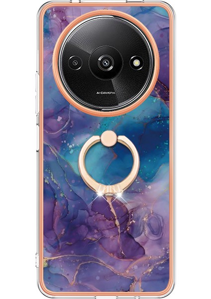 Xiaomi Poco C61 4g Ince Kılıf 2.0mm Kickstand Tpu Telefon Kapağı-Mor Için (Yurt Dışından) modelleri