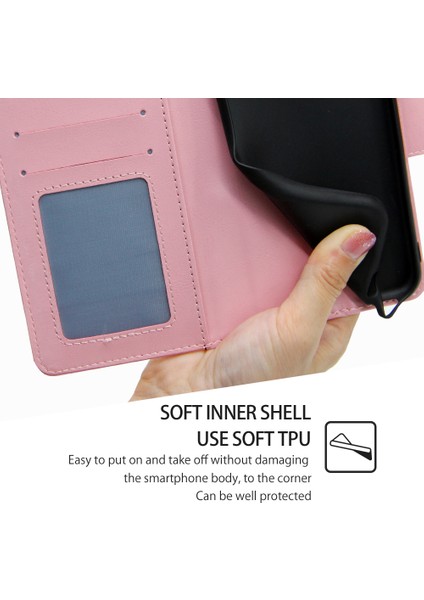 Xiaomi Poco F6 5g Kılıf Darbeye Dayanıklı Deri Flip Folio Telefon Kapağı-Pembe (Yurt Dışından) indirimleri