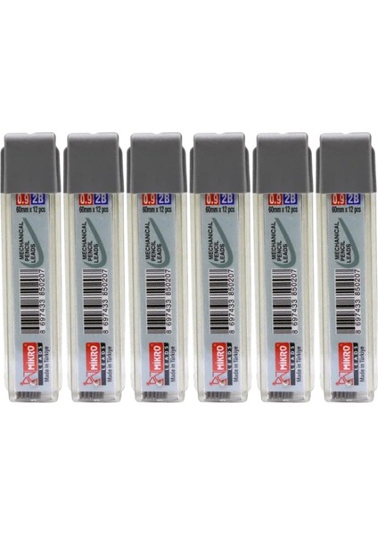 M 600 2b 60 mm 0 9 Kalem Ucu 6 Tüp