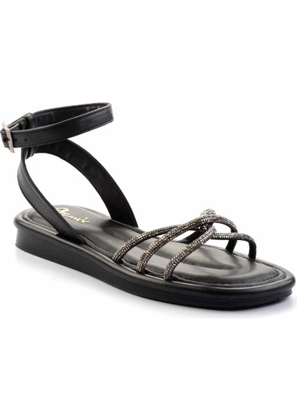 Siyah Kadın Sandalet K05824212509 modelleri