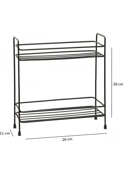 2 Katlı Raf Banyo Mutfak Kozmetik Organizeri 241425