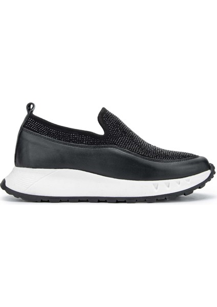 Kadın Deri Siyah Sneakers & Spor Ayakkabı 775 Y-4064 Bn Ayk Y24 Sıyah