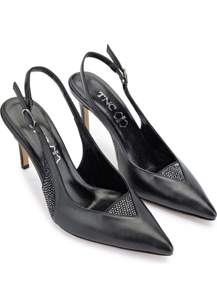 Kadın Siyah Deri Topuklu Ayakkabı 22 3129 Bn Ayk Y24 Sıyah Dr fiyatları