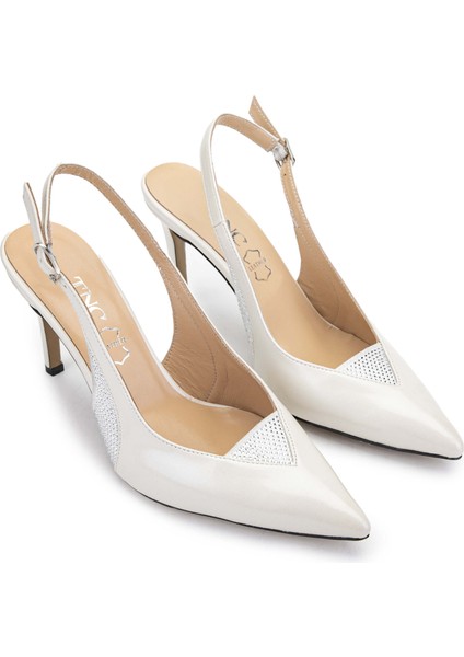 Kadın Beyaz Sedef Topuklu Ayakkabı 22 3129 Bn Ayk Y24 Beyaz Sedef fiyatları