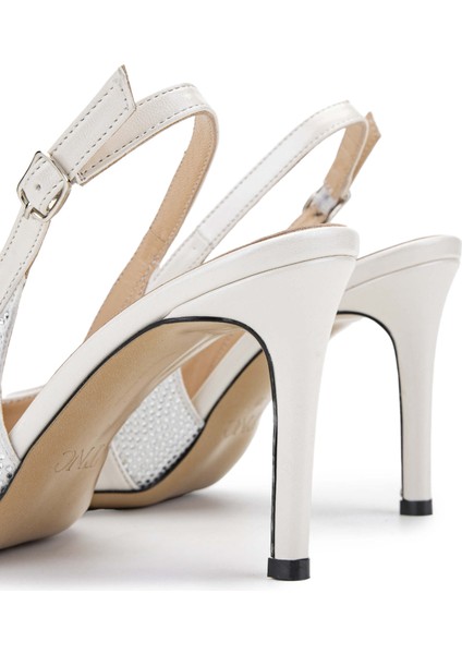 Kadın Beyaz Sedef Topuklu Ayakkabı 22 3129 Bn Ayk Y24 Beyaz Sedef indirimleri