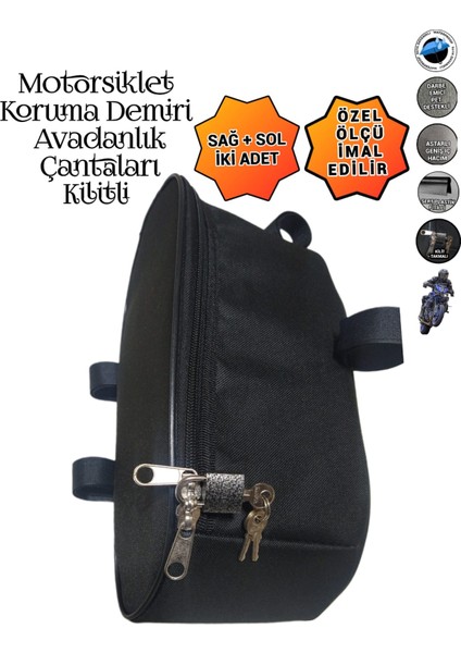 Motorsiklet Koruma Demiri Çantaları Yan Avadanlık Kilitli fırsatları