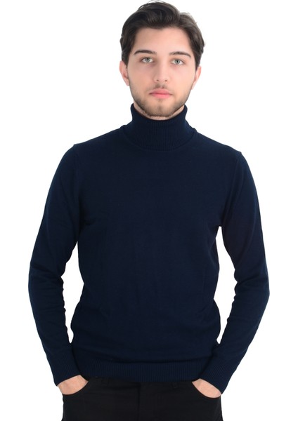 Cengiz Inler Tam Balıkçı Düz Slim Erkek Triko