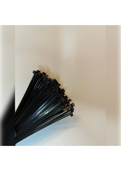 3,6x300mm Siyah Naylon(Plastik) Kablo Bağı ( 100 Adet )