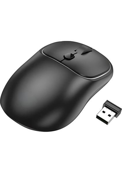 2.4g Çift Modlu Aerodinamik Sessiz Kablosuz Mouse, Windosw, Linux, Mac Os Uyumlu Mouse