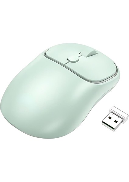 2.4g Çift Modlu Aerodinamik Sessiz Kablosuz Mouse, Windosw, Linux, Mac Os Uyumlu Mouse