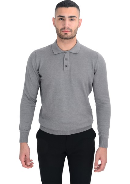 Cengiz Inler Polo Yaka Basic Erkek Triko Kazak modelleri
