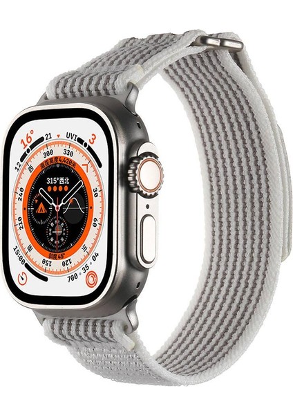 Apple Watch 7 8 9 45 mm Uyumlu Kordon Yeni Seri Trail Loop Naylon Örgü Kayış Cırt Cırtlı fiyatları