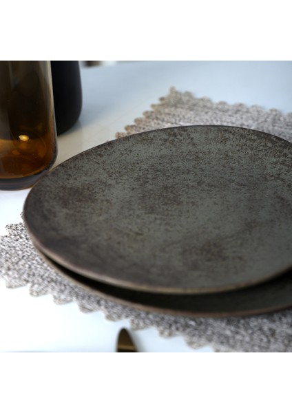 Mat Toprak Stella Pasta Tabağı 23 cm 6 Adet 20572