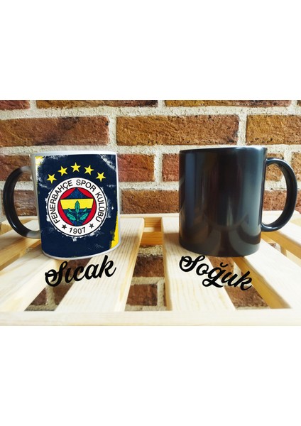 Fenerbahçe Tasarımlı Porselen Kupa Bardak