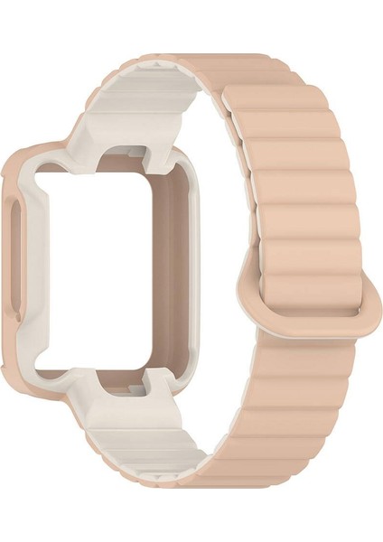 Mi Watch Lite / Redmi Watch 2 Lite Uyumlu Magnetik Silikon Kordon & Kasa Koruma 2 In 1 Premium Kayış fırsatları