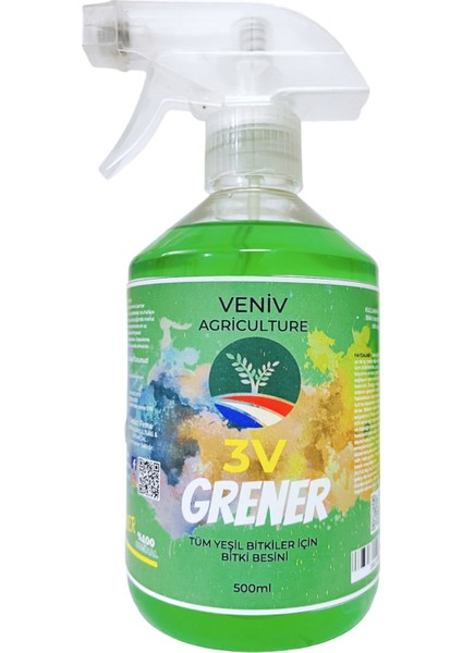 3V Grener Bitki Besini- Yapraktan/topraktan Tüm Bitkiler Için -500 ml