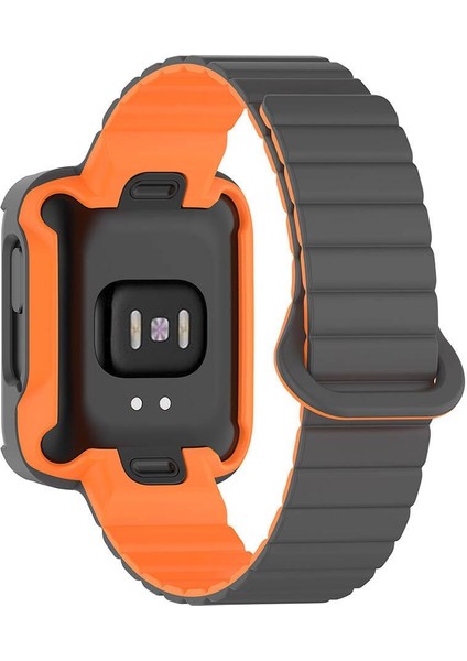 Mi Watch Lite / Redmi Watch 2 Lite Uyumlu Magnetik Silikon Kordon & Kasa Koruma 2 In 1 Premium Kayış modelleri