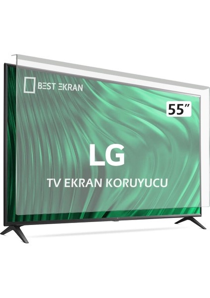 Lg 55NANO81T6A Tv Ekran Koruyucu - Lg 55" Inç 139CM Tv Kırılmaz Ekran Koruyucu