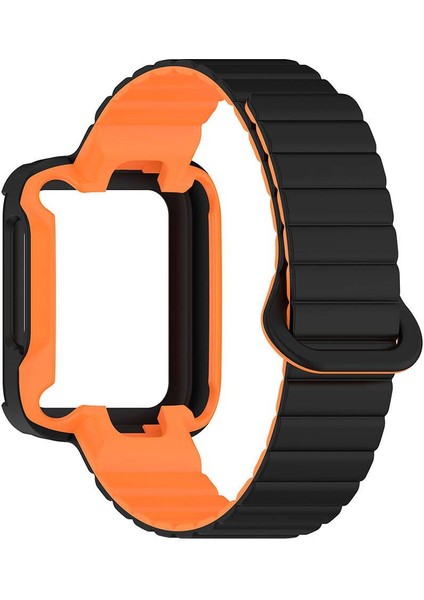 Mi Watch Lite / Redmi Watch 2 Lite Uyumlu Magnetik Silikon Kordon & Kasa Koruma 2 In 1 Premium Kayış fırsatları