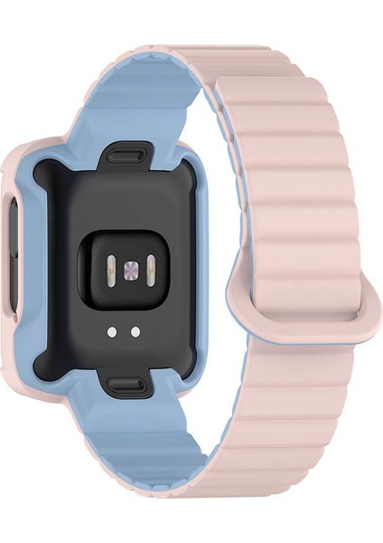 Mi Watch Lite / Redmi Watch 2 Lite Uyumlu Magnetik Silikon Kordon & Kasa Koruma 2 In 1 Premium Kayış modelleri