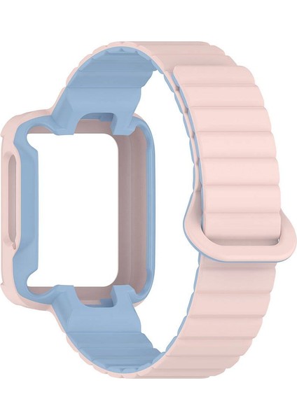 Mi Watch Lite / Redmi Watch 2 Lite Uyumlu Magnetik Silikon Kordon & Kasa Koruma 2 In 1 Premium Kayış fırsatları