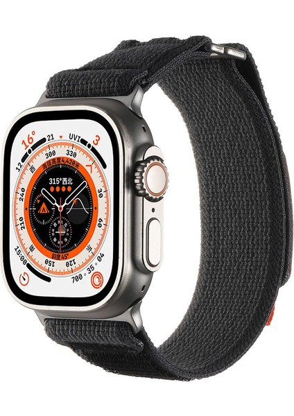Apple Watch Ultra / Ultra 2 49 mm Uyumlu Kordon Yeni Seri Trail Loop Naylon Örgü Kayış Cırt Cırtlı