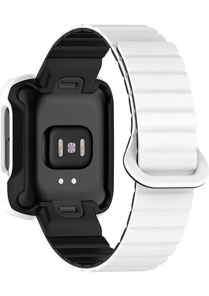 Mi Watch Lite / Redmi Watch 2 Lite Uyumlu Magnetik Silikon Kordon & Kasa Koruma 2 In 1 Premium Kayış modelleri
