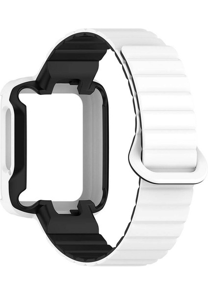 Mi Watch Lite / Redmi Watch 2 Lite Uyumlu Magnetik Silikon Kordon & Kasa Koruma 2 In 1 Premium Kayış fırsatları