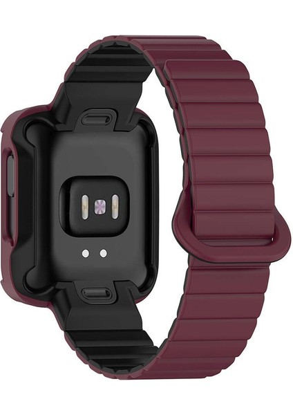 Mi Watch Lite / Redmi Watch 2 Lite Uyumlu Magnetik Silikon Kordon & Kasa Koruma 2 In 1 Premium Kayış modelleri