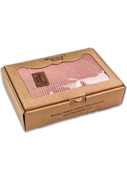 Organik Pamuk Battaniye 80x100 Pembe