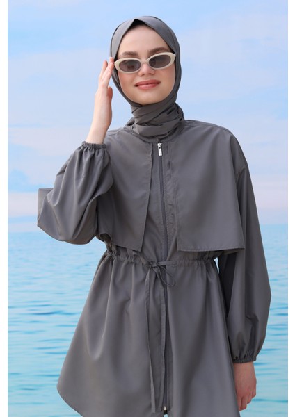 Rüzgarlıklı Yüzme Takımı Gri