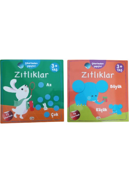 Çıkartmalı Etkinlik Kitabım 2'li Set Zıtlıklar