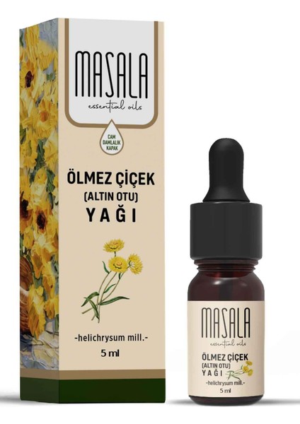 Ölmez Çiçek Yağı 5 ml - Altın Otu (Helichrysum Essential Oil)