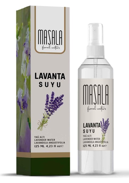 Saf Lavanta Suyu 125 ml %100 Doğal Yağlı Hidrosol - Tonik Lavender Floral Water Hydrosol Tonic