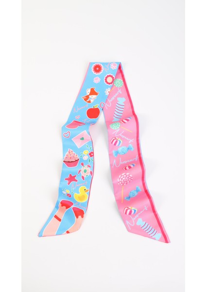 Çift Desenli Renkli Twilly 16X102 cm