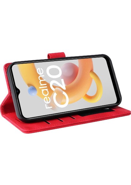 Realme C20 Cüzdan Için Flip Case Basit Iş Darbeye Kapak Çevirin (Yurt Dışından) indirimleri