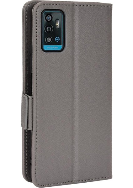 Zte Blade A71 Yan Toka Manyetik Cüzdan Pu Deri Kart Yuvaları (Yurt Dışından)