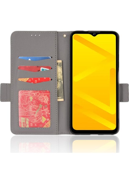 Zte Blade A71 Yan Toka Manyetik Cüzdan Pu Deri Kart Yuvaları (Yurt Dışından)
