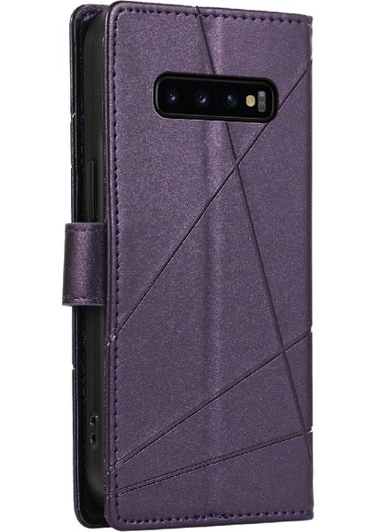 Samsung Galaxy S10 Artı Kickstand Darbeye Şok Üç Için Flip Case (Yurt Dışından)