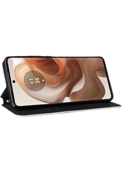Motorola Moto X50 Ultra 5g Için Kılıf 3D Desen Kart Yuvaları Tutucu Manyetik (Yurt Dışından)
