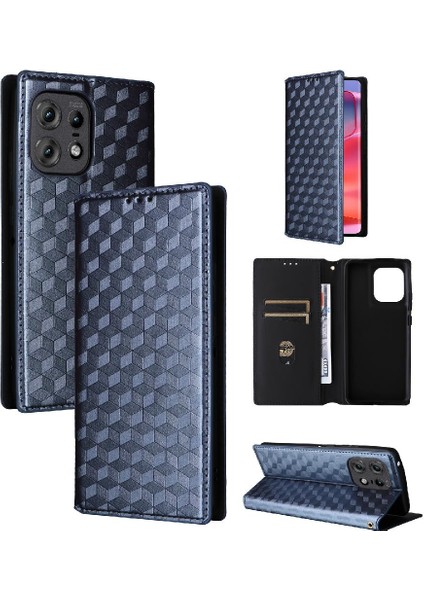 Motorola Moto Kenar 50 Pro Pu Deri 3D Desen Manyetik Kapatma (Yurt Dışından)