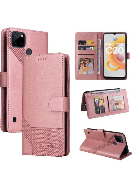 Realme C21Y Kickstand Darbeye 4 Köşe Koruma Kartı Için Flip Case (Yurt Dışından) fırsatları