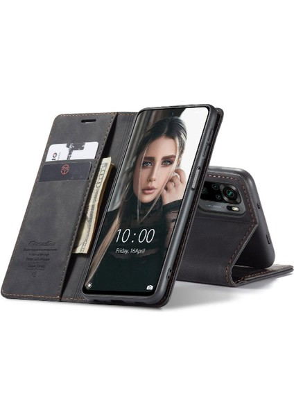 Xiaomi Redmi Için Flip Case NOTE10 4g/not 10S Flip Folio Kitap Kılıf Kart Pu (Yurt Dışından)