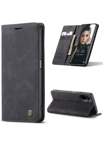 Xiaomi Redmi Için Flip Case NOTE10 4g/not 10S Flip Folio Kitap Kılıf Kart Pu (Yurt Dışından)