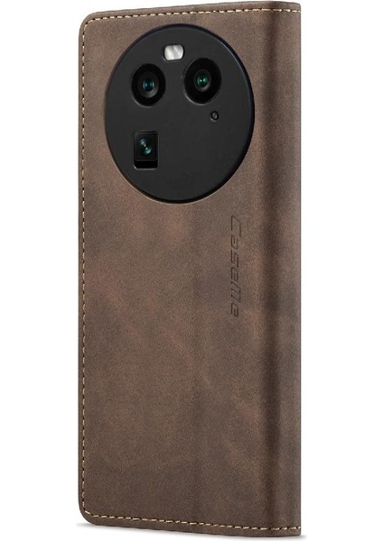 Oppo Bulmak Için Flip Case X6 5g Vintage Pu Deri Cüzdan Kılıf Kart Yuvası (Yurt Dışından)