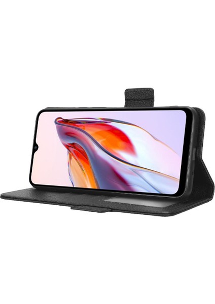 Xiaomi Redmi 12C Kart Yuvaları Tutucu Cüzdan Pu Deri Yan Toka (Yurt Dışından)