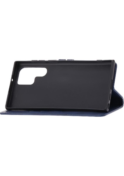 Samsung Galaxy S23 Ultra Manyetik Kapatma Kart Tutucu Için Cüzdan Kılıf (Yurt Dışından)