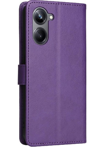 Realme 10 Pro 5g Için Flip Case Yüksek Kaliteli Deri Iş Cüzdan Telefon (Yurt Dışından)