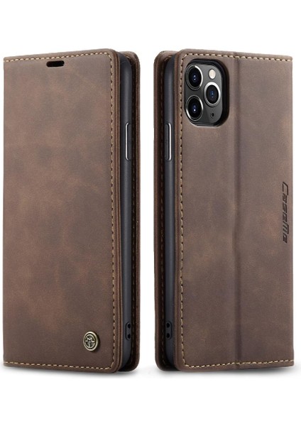 Iphone 11 Için Flip Case Pro Max Vintage Pu Deri Cüzdan Kılıf Kart Yuvası (Yurt Dışından)