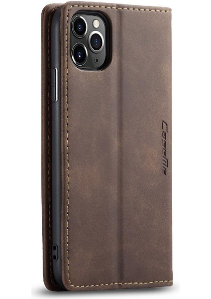 Iphone 11 Için Flip Case Pro Max Vintage Pu Deri Cüzdan Kılıf Kart Yuvası (Yurt Dışından)